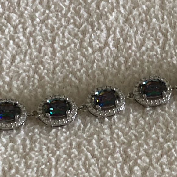 NWOT Sterling Silver Mystic Topaz Bracelet - Picture 4 of 7